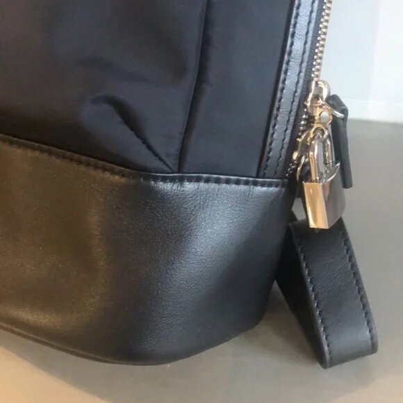 WANT Les Essentiels Piper Black Nylon and Jet Black Leather Backpack main image 9